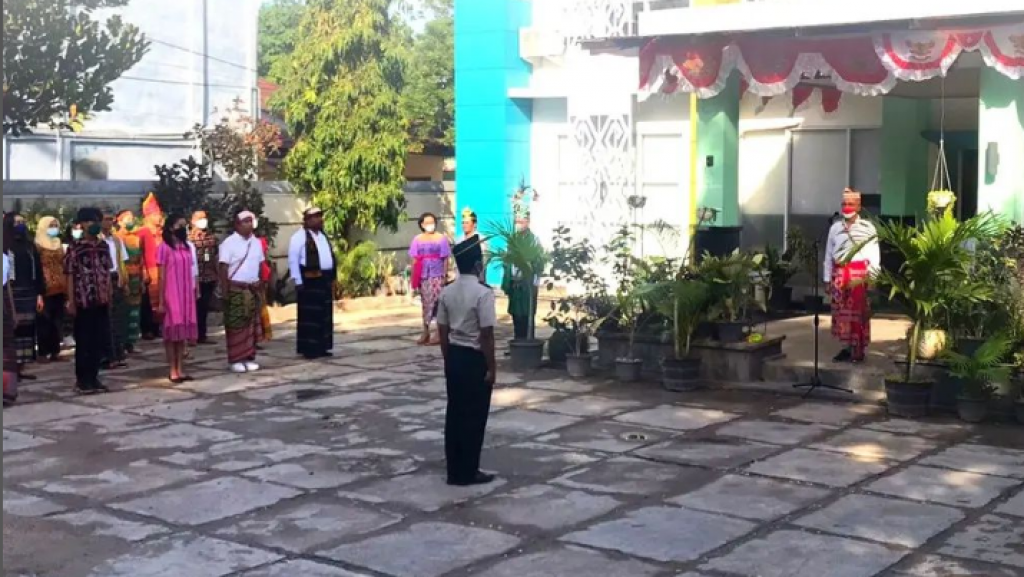 KKP kelas II Kupang mengadakan Upacara secara Luring dan Daring