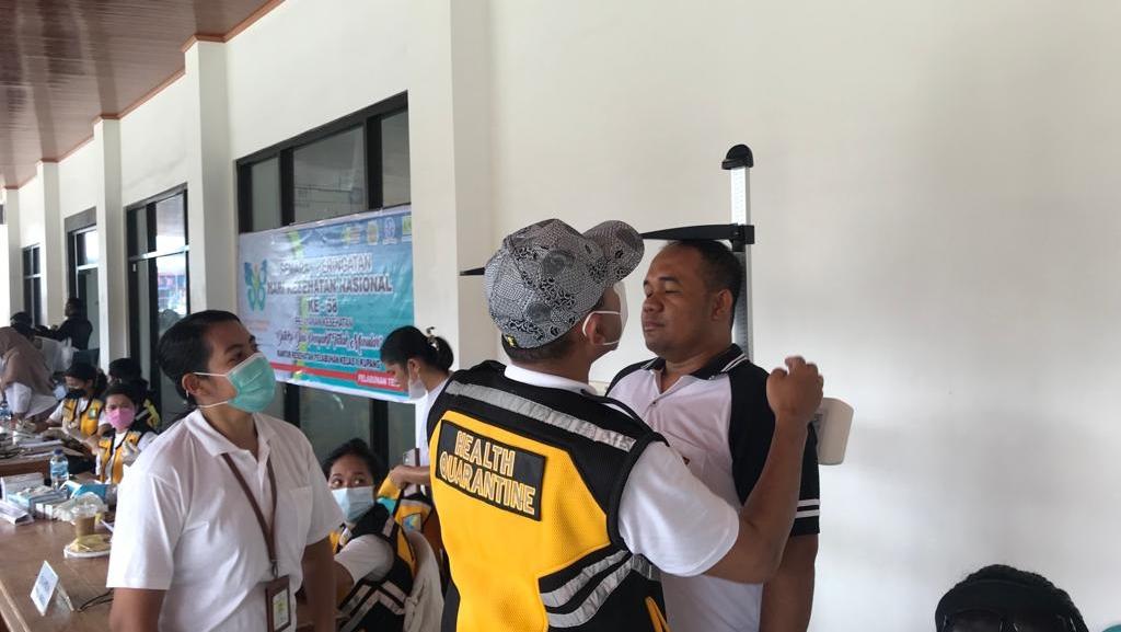 Semarak Hari Kesehatan Nasional Tahun 2022, KKP Kupang adakan Pelayanan Vaksin Covid-19 dan Pemeriksaan Penyakit Tidak Menular