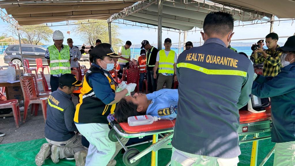 SIMULASI PENANGANAN KECELAKAAN LAUT WILKER PELABUHAN LAUT BOLOK