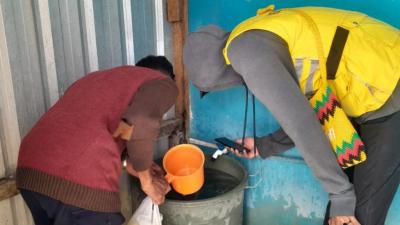 Pendampingan Kader Vektor Pada Kegiatan Survey Jentik Nyamuk