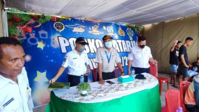 Posko Nataru Pada Wilayah Kerja Pelabuhan Laut Bolok