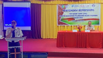 PEMBUKAAN PERTEMUAN REFRESING TIM GERAK CEPAT (TGC) 2023 KKP KUPANG DAN KKP LABUAN BAJO