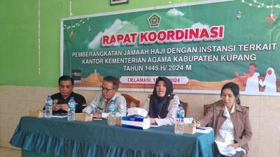 Rapat Koordinasi Pemberangkatan Jamaah Haji Kabupaten Kupang