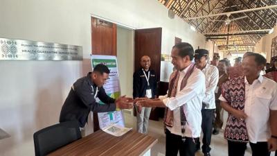 Peresmian Pos Lintas Batas Darat Negara Napan Oleh Presiden RI